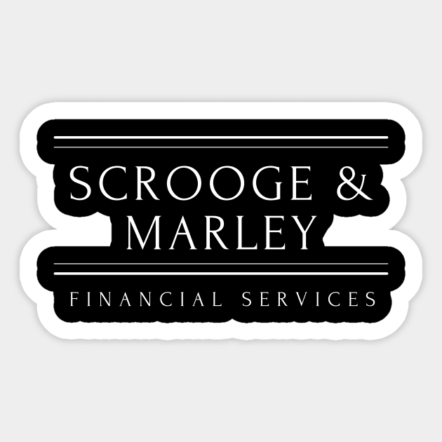 Scrooge & Marley Sticker by Christmas Clatter